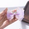 Pinza para el Cabello Corona de Lazo Tridimensional Dulce de Hada Súper Pinza de Pato Pequeña Niña Corea del Sur Gasa Pinza Superior Adorno para la Cabeza Infantil