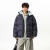 Chaqueta con Capucha de Algodón para Pareja Jack Chuan Yang Invierno Engrosada Cálida Holgada Abrigo de Algodón Tendencia Versátil Superior Chaqueta de Algodón