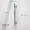 Manijas de puerta de gabinete francesas de alta gama Modernas minimalistas de lujo ligero plata brillante para gabinetes armarios cajones de un solo agujero manijas de armario