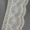 Bordado em renda de algodão puro, acessórios de renda bordada tridimensional, acessórios de vestuário DIY feitos à mão, tecido decorativo em estilo chinês