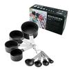 Taza Medidora de Acero Inoxidable de 4 Colores Juego de Cucharas Medidoras de Plástico de 8 Piezas Cuchara Medidora Juego para Hornear Juego de Utensilios de Cocina Cuchara Medidora