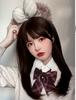 Peluca para Mujer Cabello Mediano Largo Estilo Japonés Cara Redonda Flequillo de Aire Cabello Largo Lacio Lindo Chica jk Natural Realista Cubre Cabeza Completa Estilo