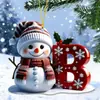 Decorações de Boneco de Neve de Natal, Enfeites para Árvore de Natal, Presentes de Feriado Transfronteiriços Atacado, Pingentes de Acrílico, Natal