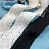 Ancho 4.5cm Doble Overlock Encaje Bordado de Algodón DIY Ropa de Alta Gama Accesorios para Niños Cinturones Adornos Textiles para el Hogar