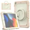 Adecuado para iPad mini6 pulsera brazalete soporte de PC giratorio beige funda para tableta mini4 mini5 funda protectora