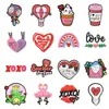 Nuevos Accesorios Decorativos de Hebilla para Zapatos de Goma Suave de PVC para el Día de San Valentín Zuecos Flor de Zapato Desmontable Hebilla de Zapato Decoración de Zapato DIY Ahora