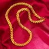 Collar para Hombre Oro Arena de Vietnam Cadena Tailandesa Mini Racimo Viento Latón Chapado en Oro Joyería 8mm 10mm 12mm