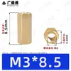 Coluna Hexagonal de Cobre de Passagem Dupla M2.5~M8 Coluna Hexagonal Oca de Passagem Direta Coluna Espaçadora de Suporte para Placa de Circuito Impresso Coluna de Parafuso de Latão