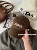 Tipo de chapéu é super incrível~ Boné de beisebol casual versátil estilo coreano para mulheres, primavera, faz o rosto parecer menor, copa macia, boné de aba curva bordado para homens, moderno
