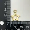 Tirador de cremallera popular en forma de estrella de aleación de zinc Desmontable Dorado claro Pieza de tirador de cremallera irregular