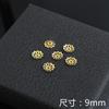 Acessórios para joias DIY de imitação de prata pequenos médios e grandes flor de metal base em relevo para chapéu atacado vendido por pacote