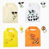 Bolsa de Compras Plegable de Dibujos Animados de Animales Japoneses Bolsa Ecológica Gran Capacidad Bolsa para Compras del Supermercado Poliéster 190t Cachorro