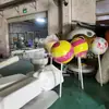 Escultura Grande de Fibra de Vidrio de Caramelo Corrugado, Accesorios Populares de Combinación de Dulces de Postre, Elementos de Paisaje, Hecho a Medida por el Fabricante Original