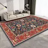 Alfombra Amazon imitación cachemir persa lavable para sala de estar, antideslizante, lavable a máquina, manta para sofá, amigable con la piel y suave, alfombra de mesita de noche