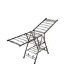 Tendedero de Ropa Metálico, Estante de Pie, Tendedero Interior Multifuncional, Tendedero para Ropa de Bebé en Balcón, Tendedero Plegable de Acero al Carbono para Colchas
