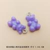 Suministro de accesorios de resina con colgante de oso de caramelo de 12 colores japoneses y coreanos, funda protectora para Airpods, accesorios de cadena colgante