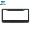 Comércio exterior popular Suporte de placa de licença padrão EUA material liga de alumínio preto prata suporte de placa de licença variedade de seleção de processo suporte LOGO