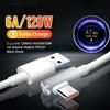 Cable Turbo de Codo de Carga Rápida USB a Tipo C de 120W Adecuado para Xiaomi 15 Cable Redmi K80