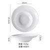 Prato Sensacional de Chapéu de Palha de Cerâmica, Prato Branco de Luxo Leve para Comida Ocidental, Prato Fundo Doméstico, Prato para Sopa de Massa, Prato para Salada
