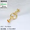 Chapado en Oro de 18K Colorido y Duradero Cierre de Eslabones con Cuentas en Forma de 8 Hecho a Mano DIY Cierre para Pulsera de Hilo y Perlas Collar Accesorios de Joyería