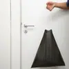 Sacos de Lixo com Cordão Miaojie para Uso Doméstico, Sacos Plásticos Espessados com Alças para Lixo de Cozinha, Sacos Pretos de Limpeza para Banheiro