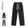 Calça masculina moda primavera marca solta reta perna larga masculina primavera esportes High Street versátil casual calça masculina