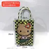 Bolsa Tejida Nueva de Fábrica Bolsa Cuadrada Pequeña Bolsa de Cesta de Plástico para Verduras Color Cesta Pequeña Coincidencia de Foto Bolsa de Playa Bolsa de Mujer
