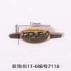 Comprimento 11mm Fivela Decorativa Oval Vestuário Sapato Fivela Agulha Fivela Bagagem Sapato Flor Acessórios Acessórios com Pés Sinal Pendurado Chapeamento