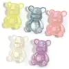 Cadena para teléfono móvil con cuentas de cuerda para la cabeza, accesorios de joyería DIY, 10 unidades por bolsa, con diseño de oso/conejo de orejas largas bañado en acrílico
