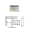 Huayi Mingtong Interruptor de Hebilla de Riel DIN35mm Hebilla de Sujeción Soporte de Montaje Aleación de Aluminio Base Negra y Blanca