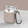 Funda Adecuada para Auriculares AirPods de 2ª Generación, Modelo Grueso de Apple de 2ª Generación con Hebilla, Cubierta Protectora de Silicona para Auriculares Bluetooth Integrado