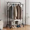 Perchero de Pie para Dormitorio Perchero para Ropa Hogareño Lujo Ligero Perchero Multifuncional Vertical Sencillo Tendedero Vertical