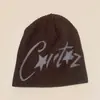 Gorro de Punto Americano de Nicho con Estrella de Cinco Puntas y Letra para Otoño e Invierno para Hombres y Mujeres Cálido Gorro Frío Hip-Hop Gorro de Punto al por Mayor