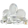 Juego de Vajilla de Cerámica Jingdezhen Platos Domésticos Simple Hueso de China Vajilla Regalo Diario Fuente Fabricante Mayorista