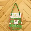 Natal Creative Inglês Apple Bag Cartoon Idoso Boneco de Neve Presente das Crianças Candy Bag Flanela Bolsa Vermelha