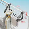 Estante secador para balcón de casa, escurridor de zapatos sin taladro, tendedero colgante, soporte para plantas