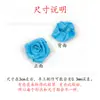Exquisite Novo Poliéster de 3cm com Flor de Rosa Acessórios para Roupas Flor Decorativa DIY Adorno de Cabeça Acessórios de Cabelo Acessórios para Roupas