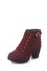 Botas de mujer de comercio exterior de tacón alto y grueso de otoño e invierno, botas cortas de suela gruesa tipo muffin de talla grande, botas Martin para mujer al por mayor