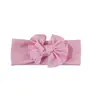 Protector de fontanela transfronterizo europeo y americano para bebé, diadema elástica ancha de color sólido suave, accesorio para el cabello para bebés y niños pequeños, accesorio para la cabeza con lazo para niños