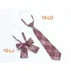 En stock de fábrica Corbata de moño a cuadros para niñas Corbata de moño gratis Estilo Universitario Japonés Corbata de Uniforme JK Traje de Corbata de moño