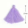 Material para Aretes de Borla Pequeña de Algodón Poliéster de 27 mm DIY Hecho a Mano Pendiente Colgante Accesorios de Decoración