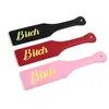 Juguetes Sexuales, Accesorios SM, Paleta de Cuero con Letras de Perra, Herramienta de Entrenamiento para Esclava Femenina, Herramienta para Azotar, Paleta para Azotar, Palo para Azotar, Palo Sonoro para Azotar