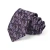 Gravata Masculina para Negócios, Banquete, Uso Casual, Gravata de Luxo, Estampa Jacquard de Seda Poliéster, Logo Bordado, Atacado Personalizado