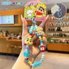 Auténtico Dibujo Animado Crayon Shin-Chan Cadena de Cuentas para Teléfono Móvil Llavero Colgante Lindo para Bolso Llavero de Coche Regalo