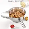 Cucharón Grande de Mezcla Comercial Moldeado de una Pieza con Punta Aguda, Cuchara de Pico de Pato de Acero Inoxidable para Sazonar Comida Frita, Cuchara para Empacar, Herramienta para Freír