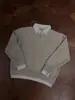 Suéter de Color Bloque Vintage de Alta Calidad, Falso Dos Piezas con Cuello en V, Estilo Perezoso Limpio, Parte Superior