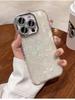 Funda para iPhone 15 con lente todo incluido, Apple 14, Pro Max, patrón de concha láser Love, 13 pulgadas, rígida, 16 pulgadas, para mujer