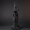 Enfeite de Halloween Estátua de Bruxa Resina Estilo Americano Casa Sala de Estar Entrada Mesa Decoração Atmosfera Festiva Presente