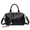 Bolso Boston de piel suave retro con diseño transfronterizo, bolso de alta gama para mujer, bolso bandolera de hombro de gran capacidad y combinable.