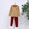 Kalabenben25 Nova Roupa de Casa Infantil Primavera & Outono Algodão Modal Roupas de Outono e Calças Compridas Categoria a Conjunto Íntimo